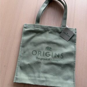 Origins Sage Green Canvas Tote